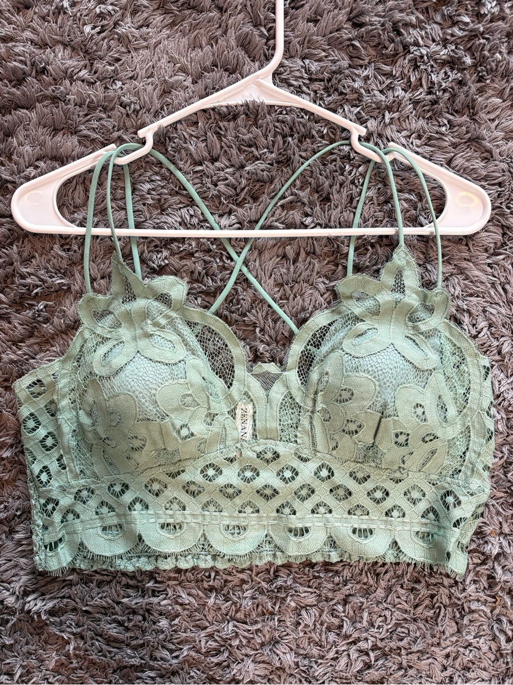 Zenana Mint Lace Adjustable Brami w/Padding